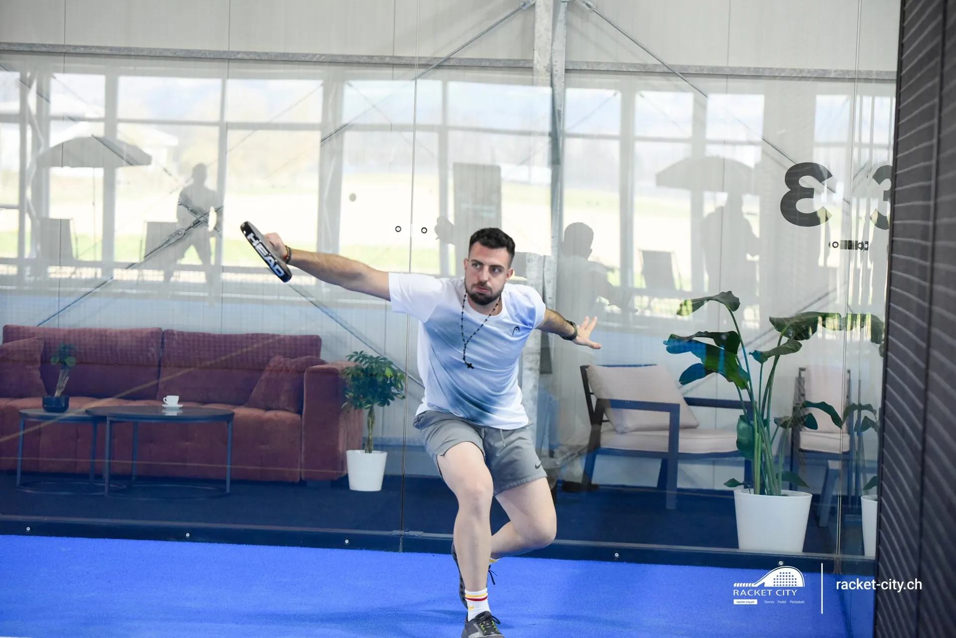 Padel-Spieler im Racket City Derendingen